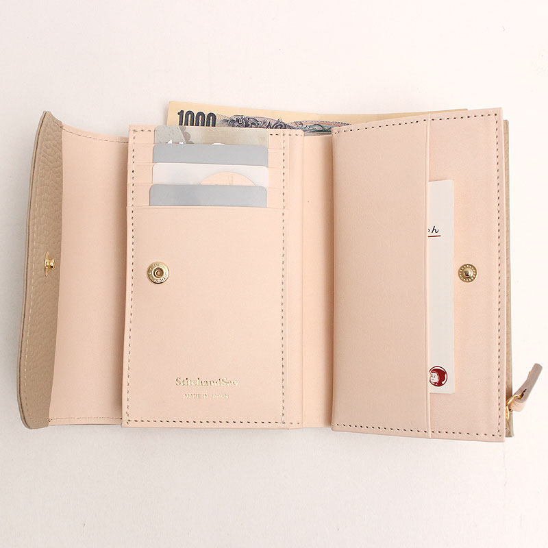 楽天市場】ステッチアンドソー 財布 二つ折り財布 小さい財布 フラップ 