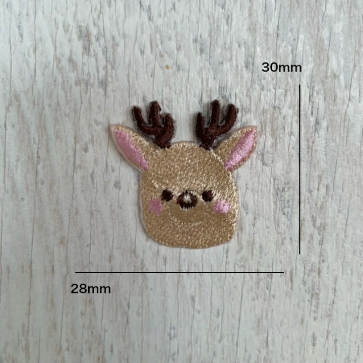 楽天市場】トナカイ (小） 動物 刺繍 ワッペン アップリケ アイロン 