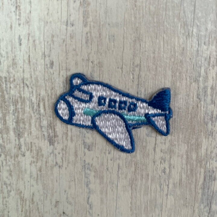 楽天市場】飛行機 (小) 刺繍 ワッペン アップリケ アイロン  