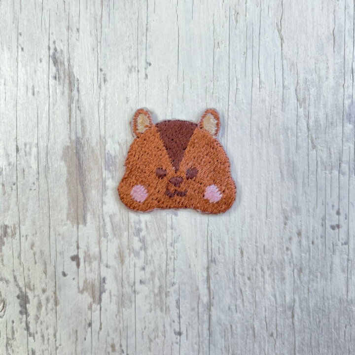 楽天市場】リス (小） 動物 刺繍 ワッペン アップリケ アイロン  