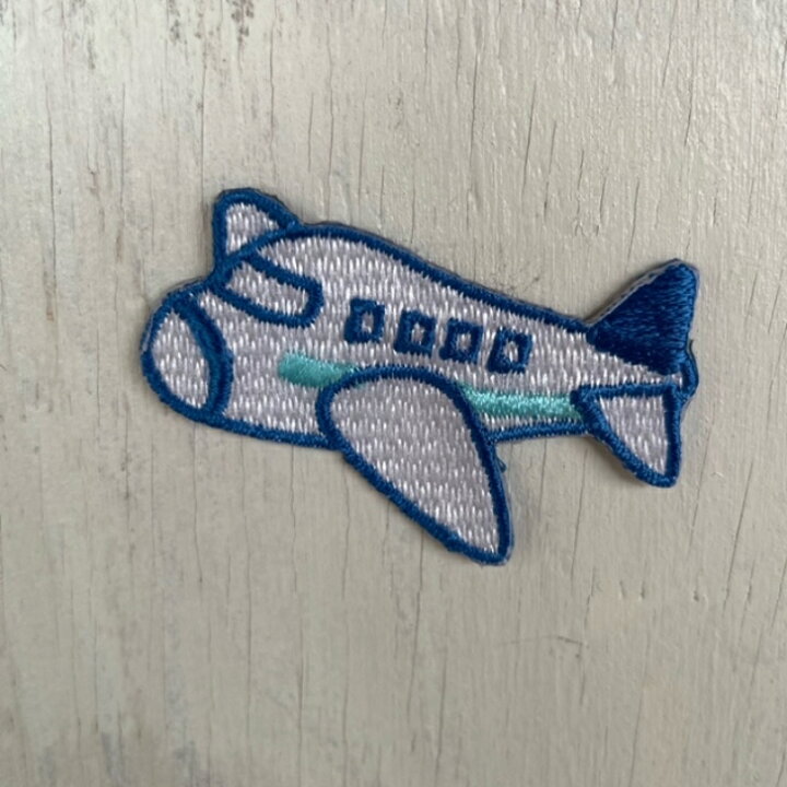 楽天市場】飛行機 (大) 刺繍 ワッペン アップリケ アイロン 