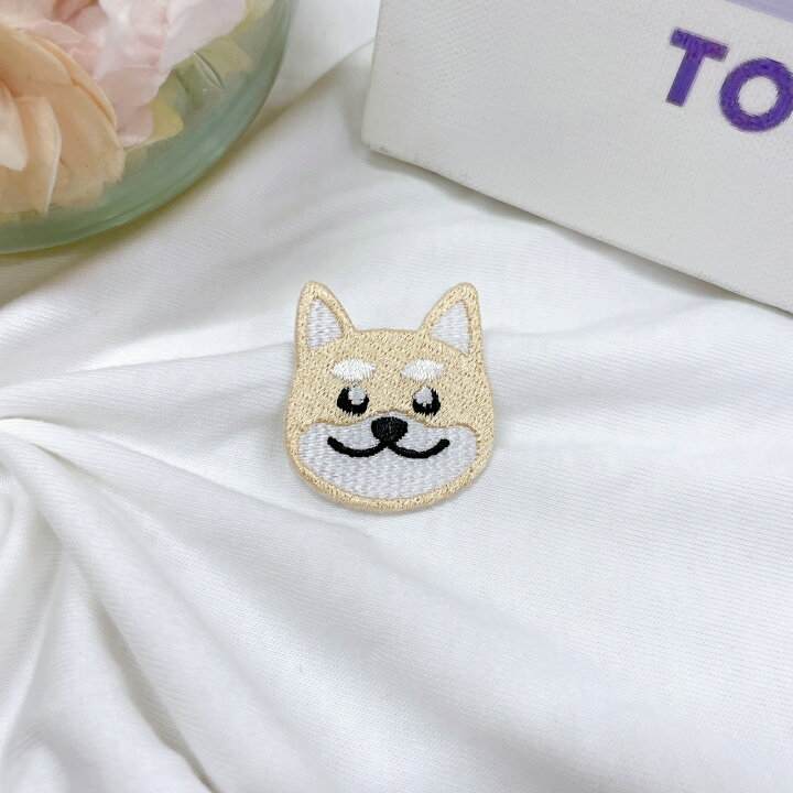 楽天市場】ワッペン アイロン 柴犬 【1000円以上購入送料無】 刺繍 