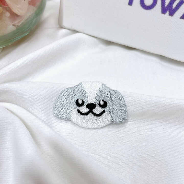 楽天市場】ワッペン アイロン シーズー 【1000円以上購入送料無】 刺繍 