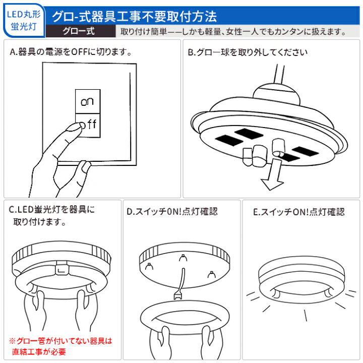 楽天市場】【1個-10個選択可能】LED蛍光灯 丸型 32w形 円型蛍光灯 丸形 