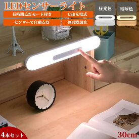 人感センサー ライト センサーライト 照明 30cm ledセンサーライト LEDライト 人感センサー付きライト 壁掛け照明 フットライト LED人感センサーライト 屋内 人感 おしゃれ 室内 マグネット 廊下 玄関 usb 充電式 led 感知式 小型 クローゼット 階段 即納 長時間点灯