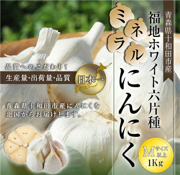 楽天市場】R6年度産 新物 にんにく 【 1kg or 2kg 】 国産 訳あり M 