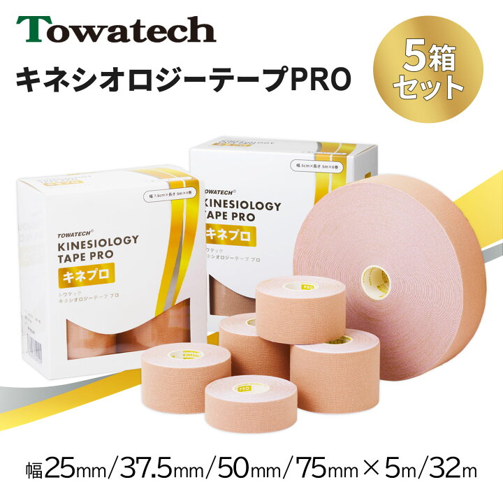 楽天市場】キネプロ 幅4種×5m/32m（トワテックキネシオロジーテープPRO 