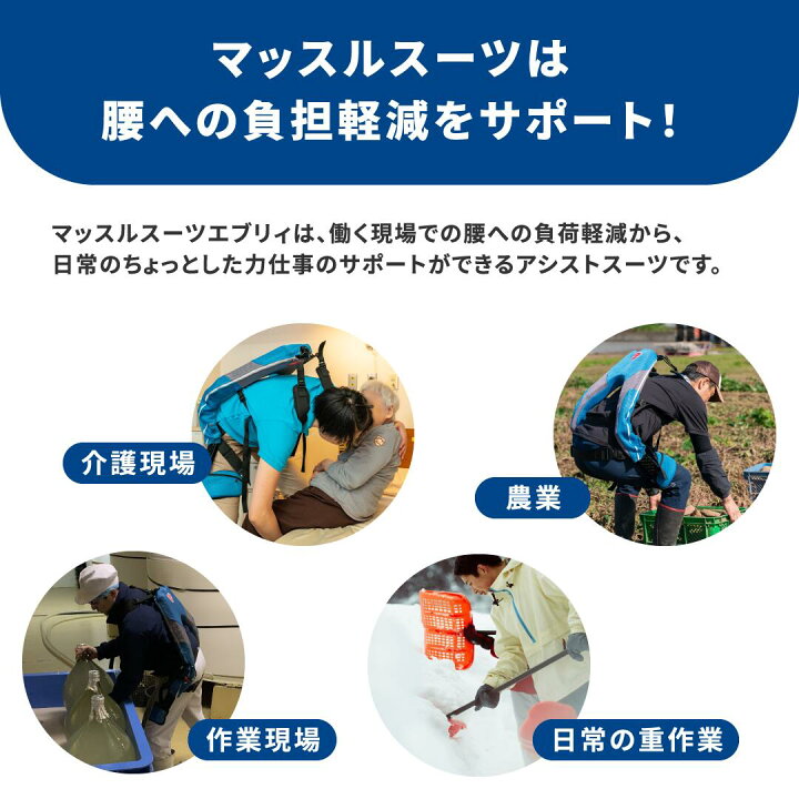 楽天市場】【東和薬品】マッスルスーツEvery タイトM-L 腰の負担軽減 