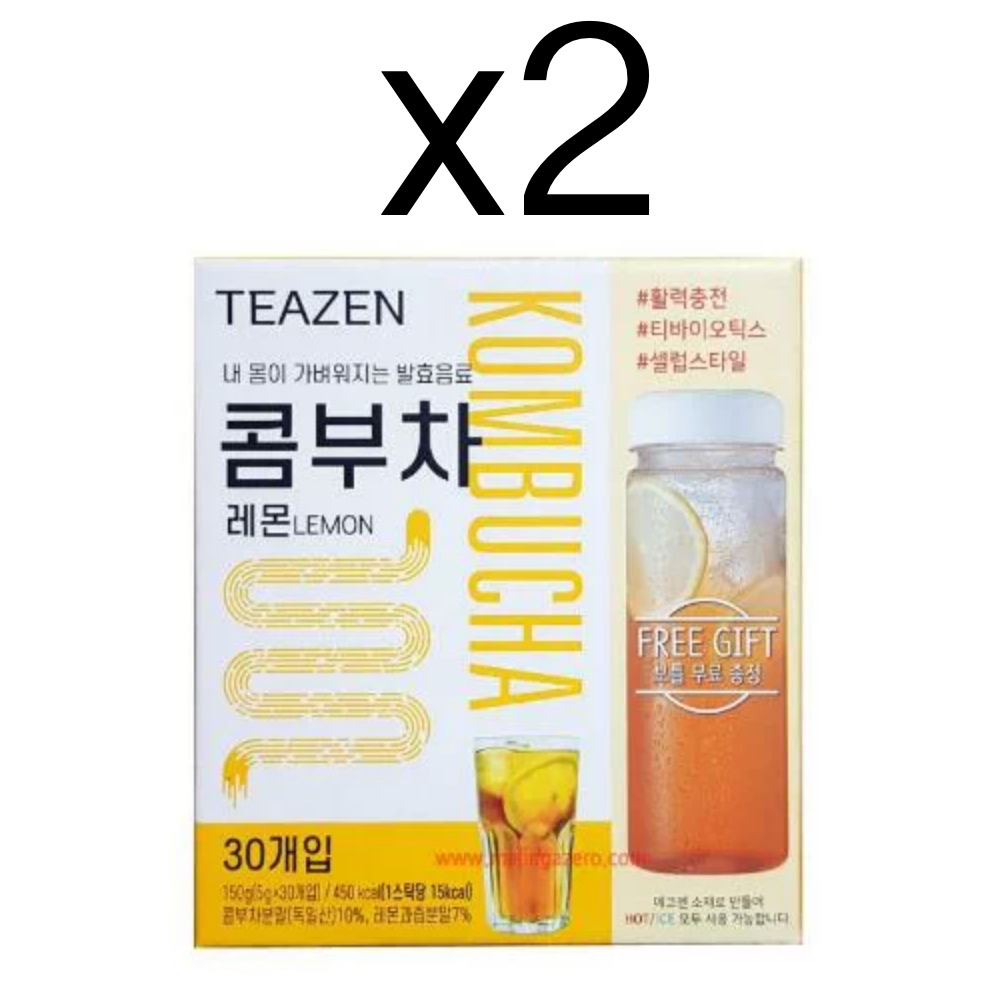 【TEAZEN】 ティーゼン 昆布茶 レモン 150g（5gｘ30包）【x2】BTS 韓流 アイドル 話題 ダイエット