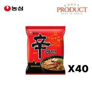 �yNONGSHIM�z�y���������z�V�����[�����I���W�i�� 120g×40�� �؍��C���X�^���g���[���� �؍��H�i ���Ȗ� �J�b�v���[����