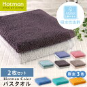 公式ホットマン 1秒タオル 2枚セット ホットマンカラー バスタオル 65×137cm 日本製 | Hotman 定番 人気 ギフト ホテル まとめ買い アソート カラー 無地 お風呂 速乾 セット 家族 赤ちゃん 一秒タオル