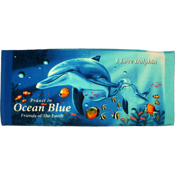人気の 全日本送料無料 【人気商品！】 Ocean Blue 見ているだけで楽しくなりそう ビーチ ＮＥＷ ２４５７ フェイスタオル ２枚までメール便ＯＫ