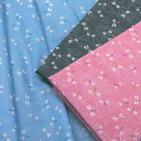 【日本製】日本柄　ガーゼ　手拭い（フェイスタオル）　とんぼ　【4枚まで、ネコポス便OK】【花粉症対策】【手作りマスク】