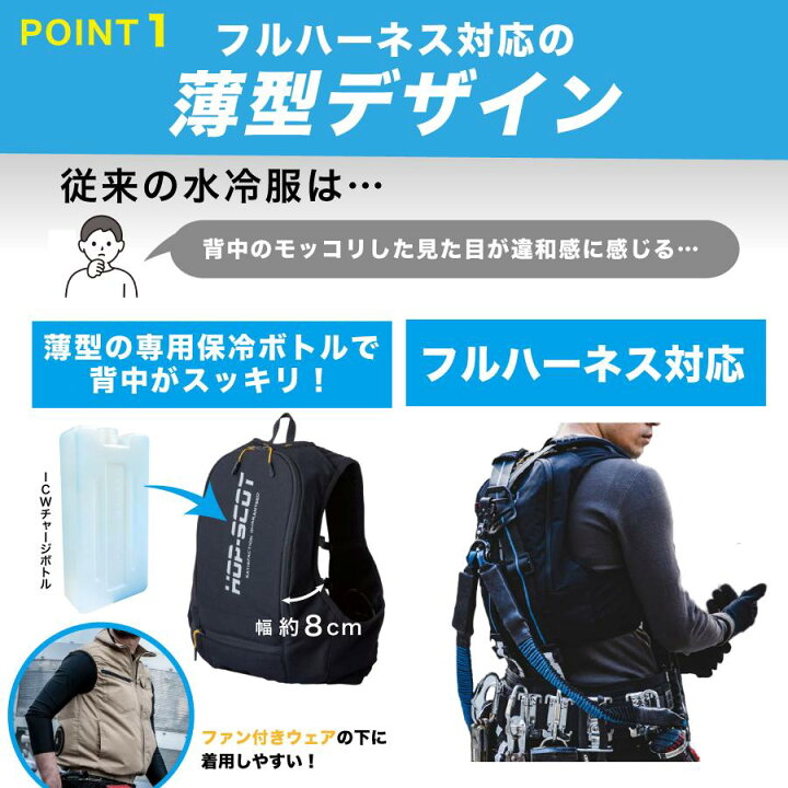 楽天市場】アイスウォータークーリングベストプロX 水冷ベスト 水冷服 