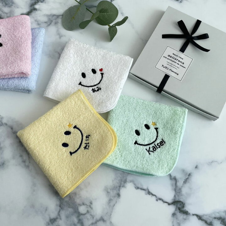 楽天市場】早割【名入れ 刺繍】名前入り ハンカチ《にこちゃん》(名 