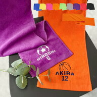 【名入れ 刺繍】名前入り マフラータオル《スポーツ 大》(タオル 名入れタオル スポーツタオル 卒団 スポ…