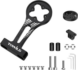 サイコン マウント サイクルコンピューター ブラケット サイクルコンピュータマウント 自転車コンピュータブラケット ハンドルバーマウント 延長マウント カメラ用 アルミ合金製 振れ止め 脱落防止 取り付け簡単 TOWILD AS80