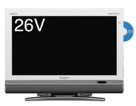 シャープ 26V型 液晶 テレビ AQUOS LC-26DX2-W ハイビジョン ブルーレイレコーダー内蔵 2009年モデル
