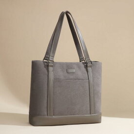 トートバッグ レディース メンズ 2way 帆布 キャンバス 大容量 肩掛け 手提げ 軽量 撥水 耐摩耗性 A4対応 PC収納 通勤 通学 無地 シンプル ブラック グレー