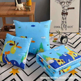 抱き枕 レディース メンズ ぬいぐるみ クッション 毛布 2WAY 昼寝枕 車用 腰当て 星空 ウサギ ブルー