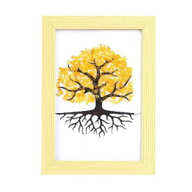 フォトフレーム 水晶 生命の木 卓上 写真立て 飾り物 オブジェ 白水晶 加色黄水晶 彩色トルマリン 黄玉 東陵玉 7色蛍石 紅金砂 アメトリン