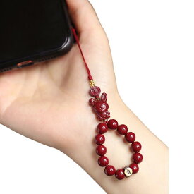 キーホルダー レディース 干支 12支 S925シルバー 守護神 バッグアクセサリー ラッキーアイテム 高含量紫金砂 ハンドメイド 酒紅 棕色