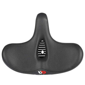 自転車 レディース サドル クッション 衝撃吸収 快適 柔らかい PUレザー ブラック 凹溝 小さいサイズ(x2)