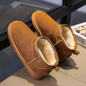 スノーブーツ キッズ 子供用 短靴 大棉 秋冬 7歳 8歳 9歳 10歳 11歳 12歳 暖かい 防寒 ブラウン グレー ブラック