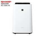 KC-G40(W)【送料無料】SHARP スピード循環気流搭載 加湿空気清浄機 高濃度プラズマクラスター搭載(花粉症対策・PM2.5対策・除菌・脱臭・空気浄化)...