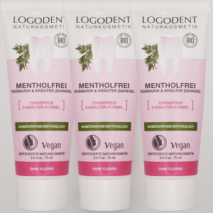 LOGONA(ロゴナ) LOGODENT(ロゴデント) ローズマリー&セージ・はみがきジェル 75ml【正規品】