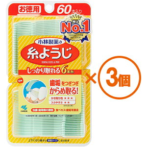 【3個まとめ買い】糸ようじ 60本入 ×3個