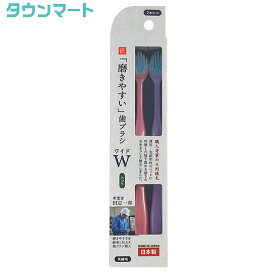 磨きやすい歯ブラシ　ワイド　ふつう 2本組　LT-55　（アソートカラー）