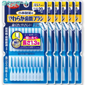 【P10倍 2024/4/24 20:00～4/27 9:59】【6個まとめ買い】糸ようじ　やわらか歯間ブラシ　M－LLサイズ　20本　×6個【代引き不可】【日時指定不可】