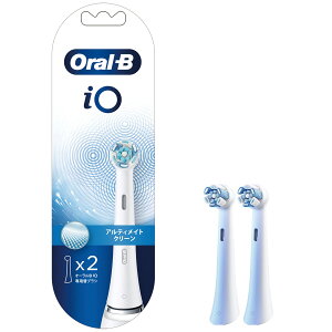 【正規品】ブラウン Oral-B(オーラルB)電動歯ブラシ(替えブラシ)iO アルティメイトクリーン 2本 ホワイト