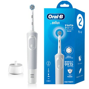 �u���E�� Oral-B�i�I�[����B�j�d�����u���V�i�{�̃Z�b�g�jD100 ���݂��݃N���[�� �z���C�g�i�����\�N���[�j���O �z���C�g ���C�����j