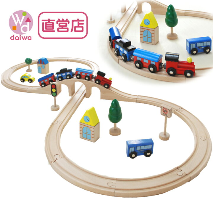楽天市場】[木製 電車 おもちゃ]汽車レールセットスタンダード《専用 