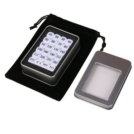 おもちゃの神様 ダメカン ポケモンカードゲーム対応 ダメカン ダイス 14mm ポケカ ダメージカウンター 収納ケース ＆ 収納袋 付き (24個セット・ホワイト)