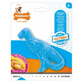 Nylabone （ナイラボーン）パピー デンタル ダイナソー 子犬用 恐竜型 噛むおもちゃ チキン味 [並行輸入品]