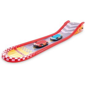 水遊び スライダー レーシングファンスライド 561×119×76cm 57167 [日本正規品]| ビニールプール 滑り台 大型 子供用　家庭用プール INTEX インテックス 玩具 おすすめ