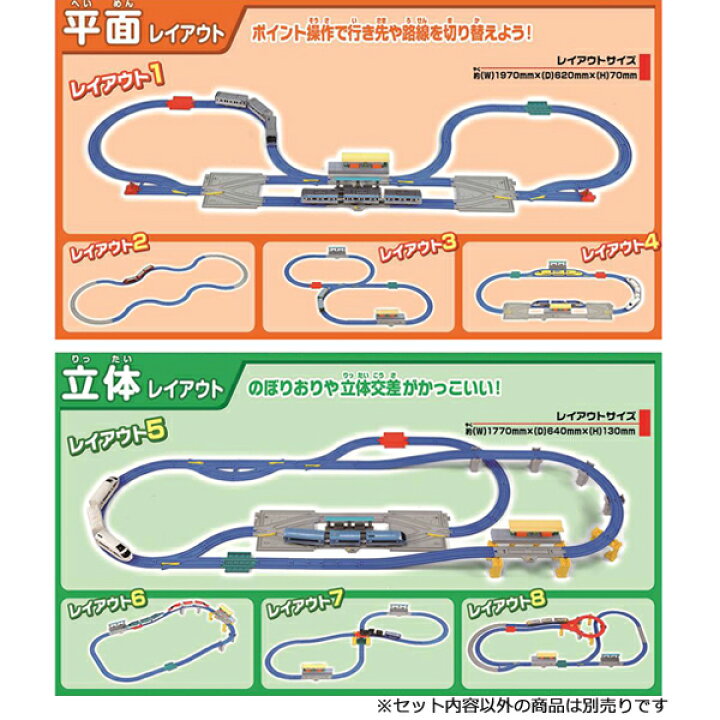 楽天市場】プラレール かっこよく電車を走らせよう!くみかえDXレール 