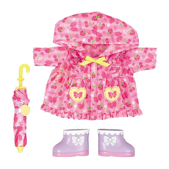楽天市場 メルちゃん きせかえセット ピンクのレインコートセット 服 洋服 おもちゃ トイショップ まのあ