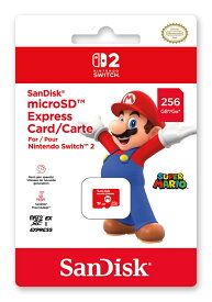 任天堂認証/日本国内仕様【Switch 2用】SanDisk microSD Express Card 256GB for Nintendo Switch 2　クロネコヤマト宅急便で安心お届け(北海道：660円、沖縄県：1100円を送料として別途いただきます。)　ニンテンドースイッチ2