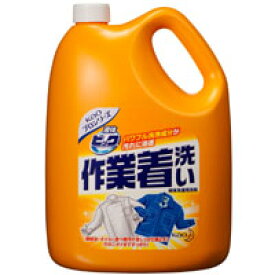 [単品]花王　液体ビック作業着洗い　業務用サイズ　4．5Lボトル