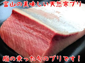 【送料無料・冬ギフト】 富山湾産 天然 寒ブリ サク 約300g｜刺身OK！ ぶりしゃぶ 照り焼き お取り寄せ 海鮮丼 寿司ネタ 酒の肴 おつまみ 晩酌に最適 贈答用