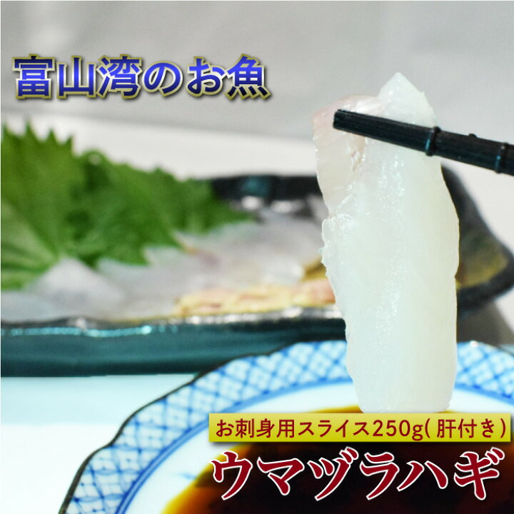 楽天市場 送料無料 富山県産天然ウマヅラハギ 肝つき 刺身用 約250g 大きめ2 3尾 カワハギ 刺身 肝 ウマヅラハギ ウマズラハギ ウマヅラ 富山湾 山本鮮魚店