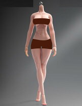楽天市場】tbleague 1/6スケール 超柔軟性シームレス 女性 素体 ペール 
