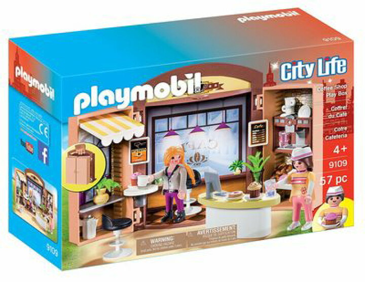 楽天市場】【まもなく再入荷 1805】playmobil Coffe shop☆プレイ 