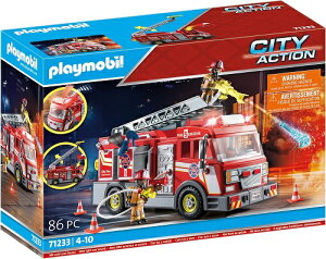 yzPlaymobil Fire TruckvC[r XL[͂ԁy71223z