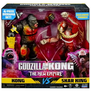 �S�W�� x �R���O �V���Ȃ�鍑 �v���C���C�c �x�[�V�b�N �A�N�V�����t�B�M���A 2�p�b�N �R���O VS �X�J�[�E�L���O GODZILLA x KONG THE NEW EMPIRE PLAYMATES 2PACK KONG VS SKAR KING