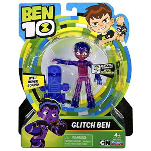 BEN10 �J�[�g�D�[���E�l�b�g���[�N �x��10 ���u�[�g�V���[�Y 4�C���` �x�[�V�b�N�t�B�M���A �O���b�` �x�� CARTOON NETWORK GLITCH BEN